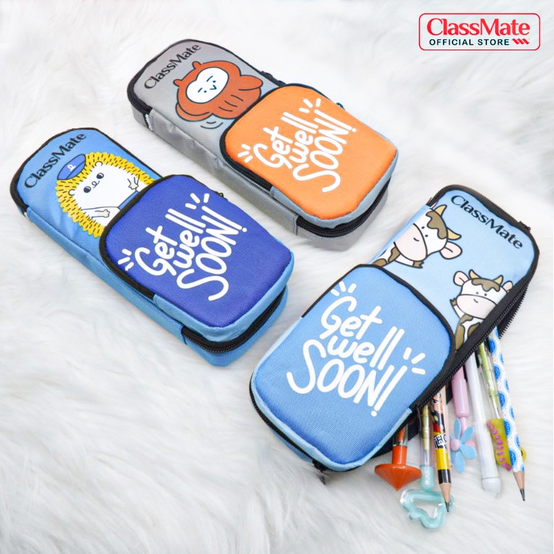 Túi Bút To CLASSMATE Get Well Soon 21cm Chất Liệu Vải Dù An Toàn CL-22102