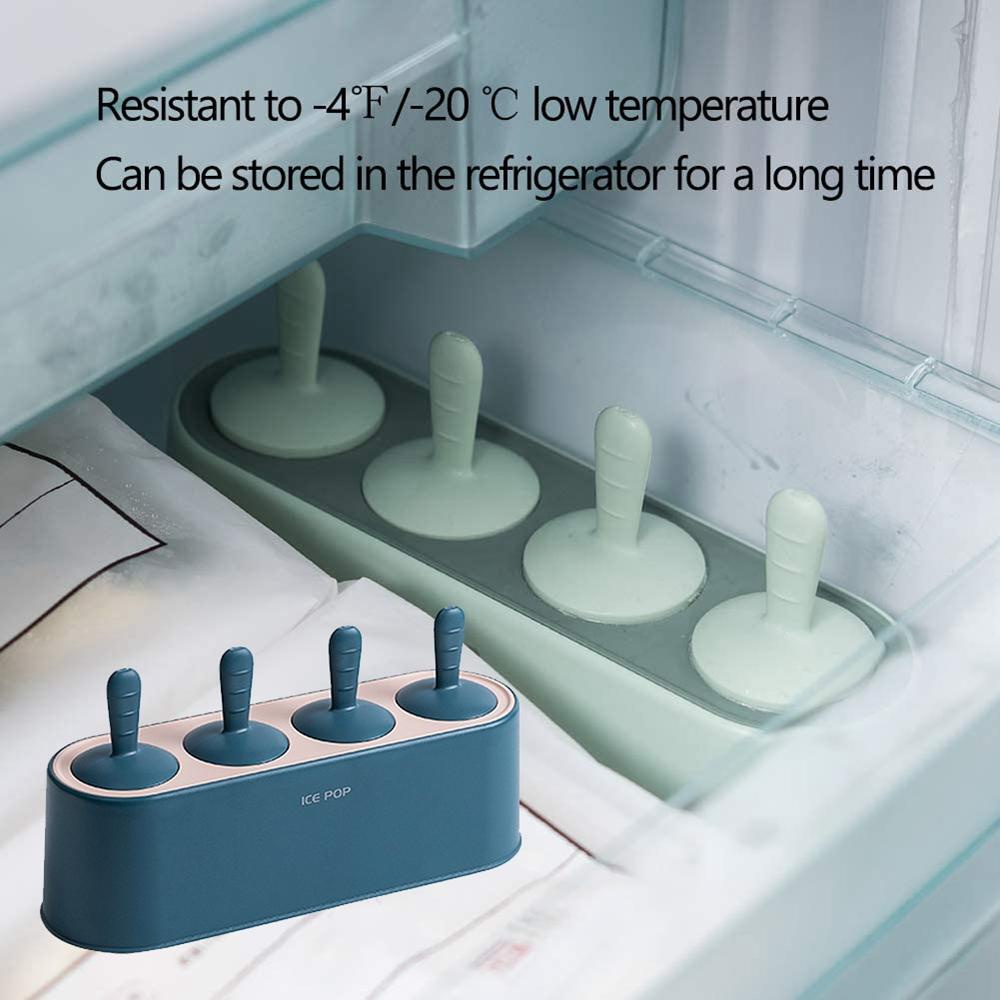 YIYU Khuôn Làm Kem Que 4 Ngăn Tiện Lợi