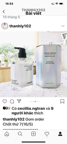 Sữa tắm nước hoa
