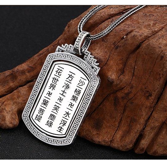 MẶT DÂY CHUYỀN XOAY KHẮC OM MANI PADME HUM - DC515