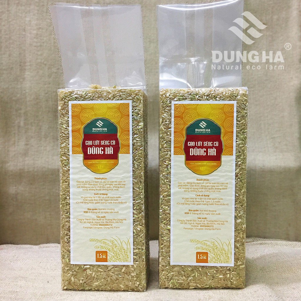 Gạo Lứt Séng Cù Nguyên Cám 1,5Kg-Gạo ăn kiêng, thực dưỡng