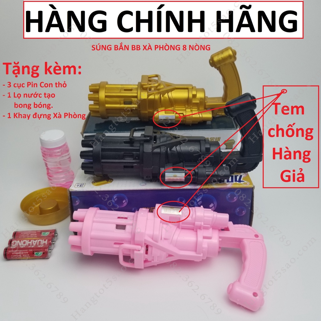 Súng băn bong bóng Xà phòng Siêu mạnh đủ các loại 8 - 23- 32- 36- 44 Nòng