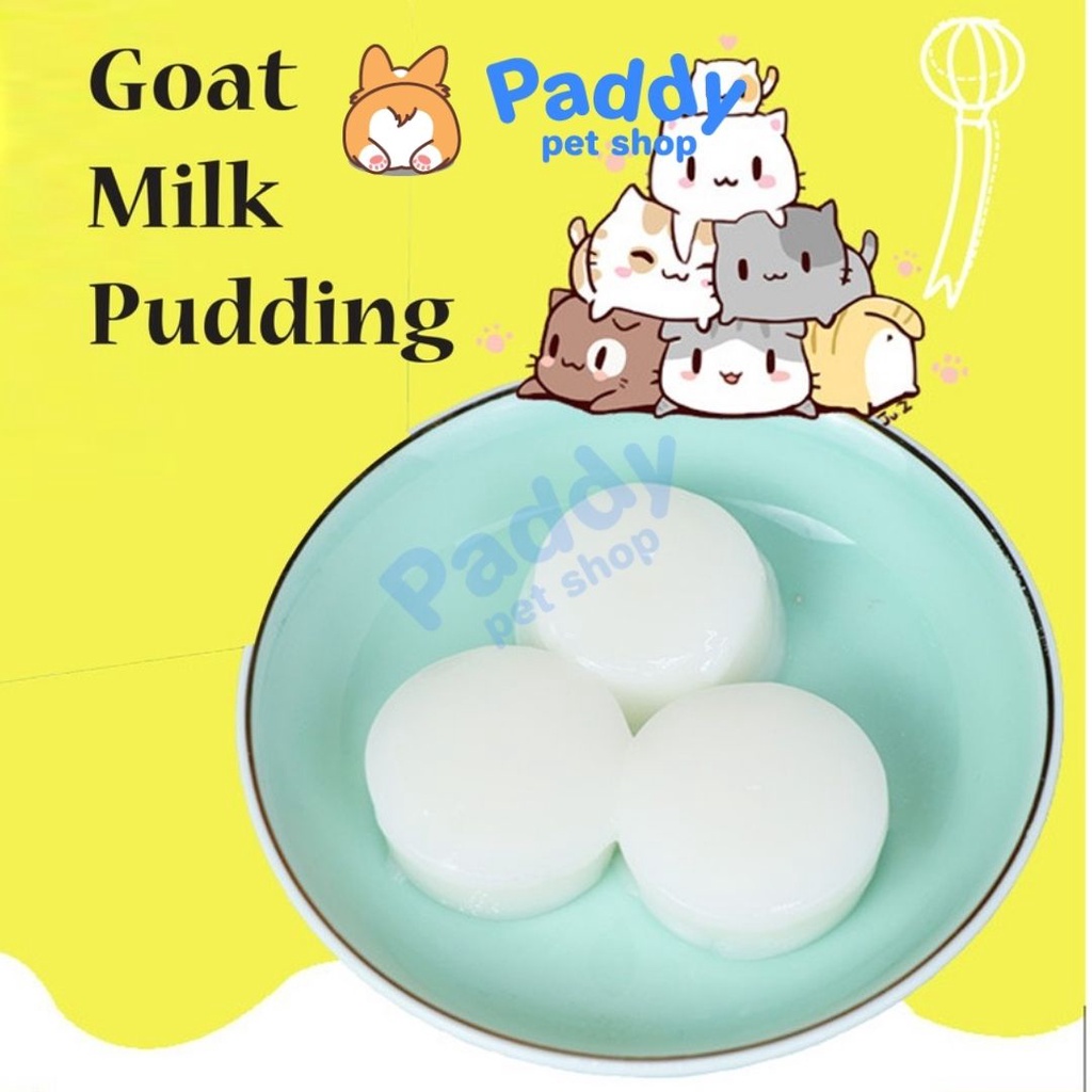 Pudding Sữa Dê Bổ Sung Canxi &amp; Lợi Khuẩn Pet Snacks Cho Chó Mèo