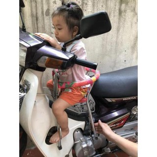 Ghế ngồi xe máy cho bé bằng inox dùng được cho cả xe ga và xe số
