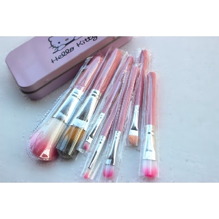 Set cọ trang điểm phong cách dễ thương, bộ cọ trang điểm 7 chiếc, cọ má hồng, cọ phấn mắt