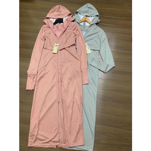 Áo chống nắng thân dài liền Muji hàng xuất dư gồm 3 màu