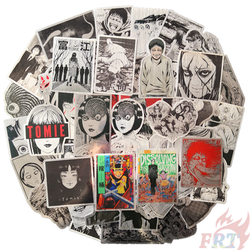 ❉ Tomie: Anrimiteddo - Series 04 Junji Ito Horror Comics Anime Laser Weird Ornaments Stickers ❉ 50Pcs/Set Cool Waterproof DIY Fashion Luggage Laptop Skateboard Doodle Decals Stickers