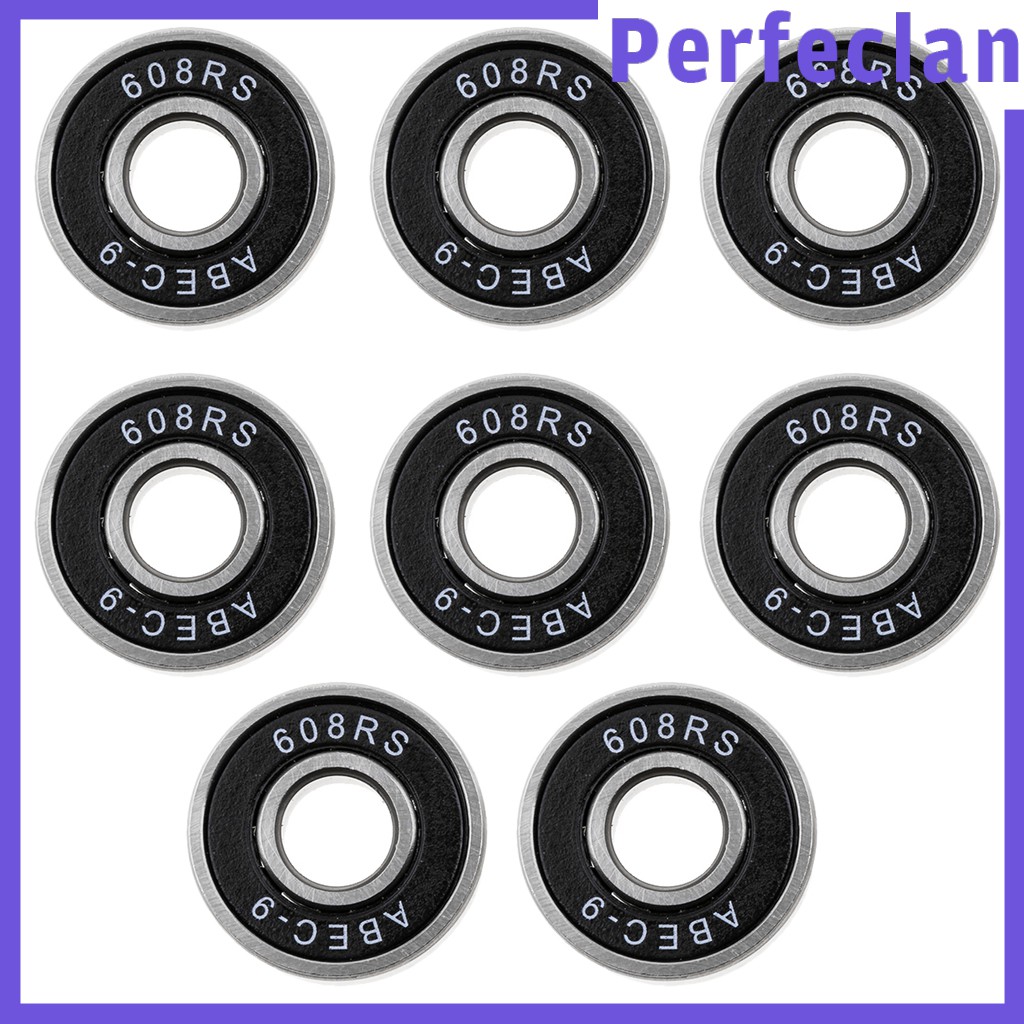 Set 8 Vòng Bi ABEC-9 608rs 8mm Chuyên Dụng Cho Ván Trượt