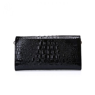 [Hàng hiệu sang chảnh deal blackfriday]  Túi clutch nữ cao cấp da thật ELLY- EC4 đen