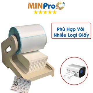 Máy in nhiệt MINPRO W300 mini,in đơn shopee kèm khay và 1000 tờ giấy in nhiệt 130x76cm bảo hành 12 tháng