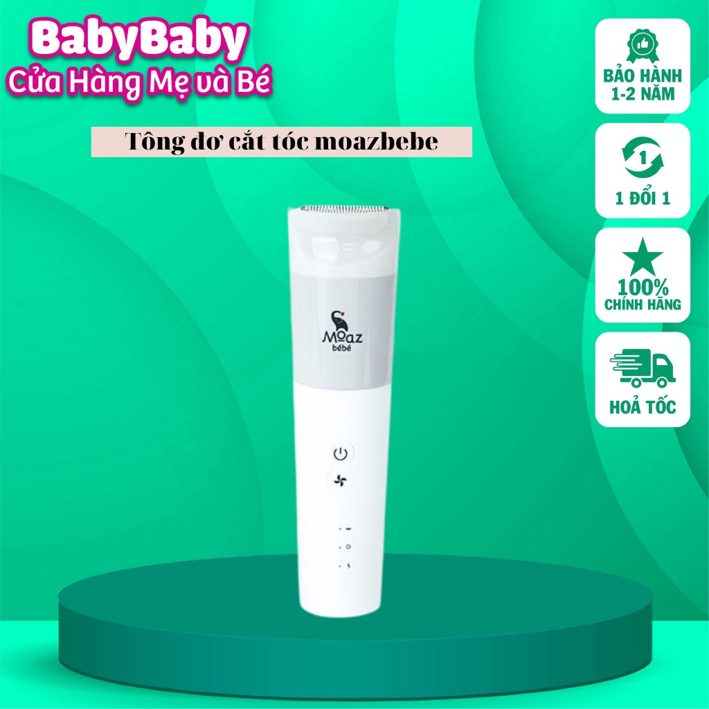 Tông đơ cắt tóc cho bé, tăng đơ cắt tóc cho bé moaz bebe MB014
