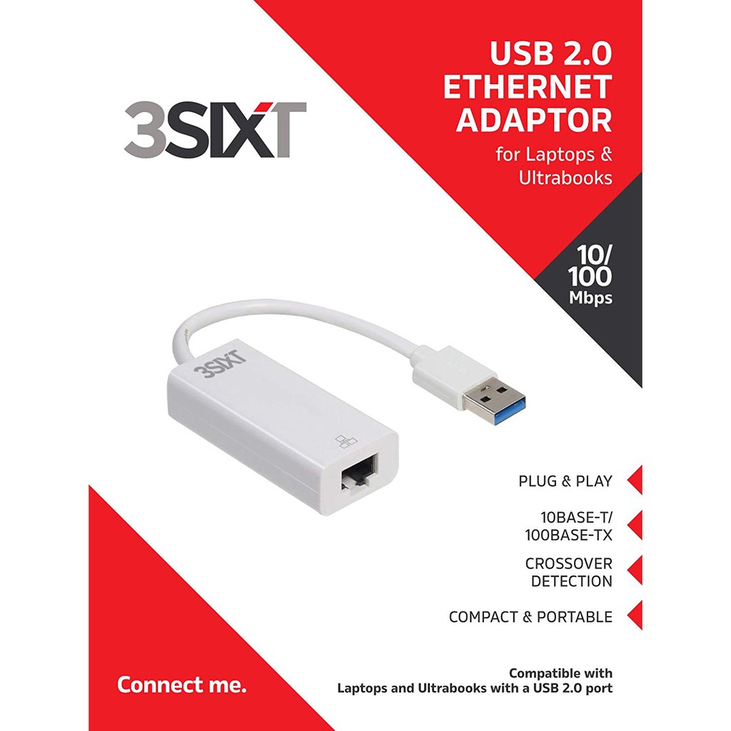 Cáp chuyển USB 2.0 ETHERNET ADAPTER-3SIXT