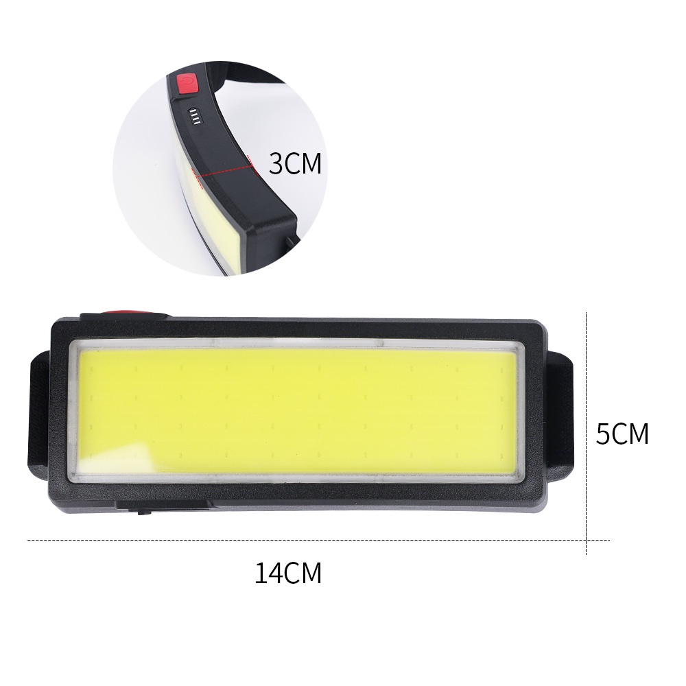 Đèn Đeo Đầu Mềm COB 3 Chế Độ Kèm Sạc USB Chống Thấm Nước Tiện Dụng Cho Câu Cá/ Cắm Trại