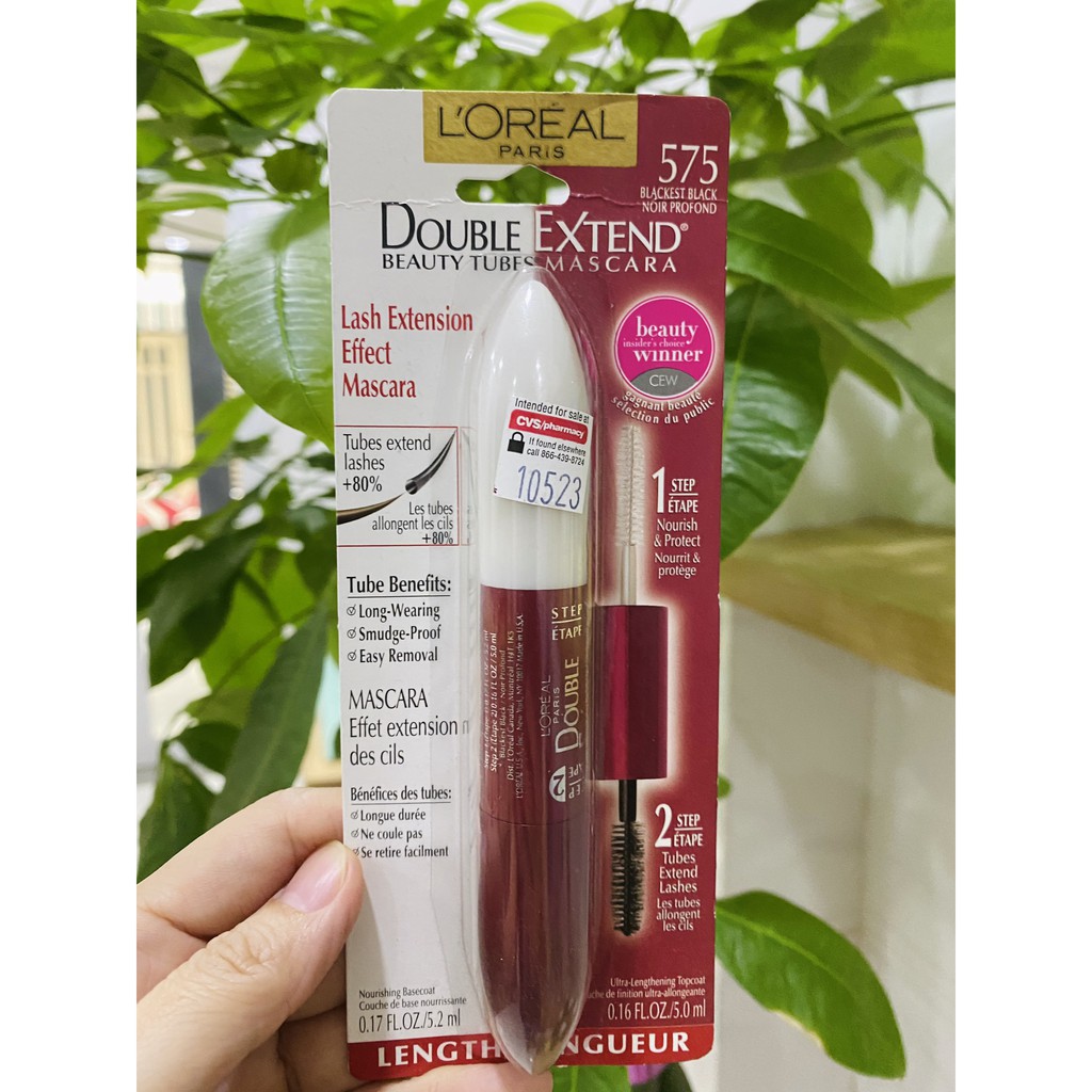 MASCARA 2 ĐẦU LOREAL DOUBLE EXTEND GIÚP LÀM DÀI VÀ CONG Mi | BigBuy360 - bigbuy360.vn