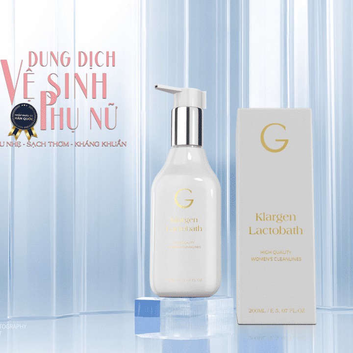 Dung Dịch Vệ Sinh Phụ Nữ Gcell Hàn Quốc, Klargen Lactobath 200ml
