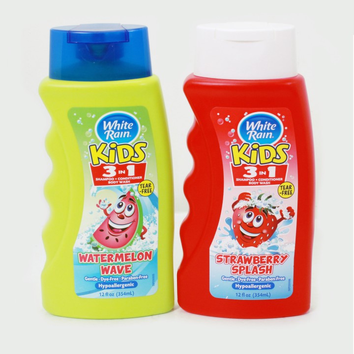 Sữa tắm gội xả trẻ em White Rain Kids 3in1 354ml - Mỹ