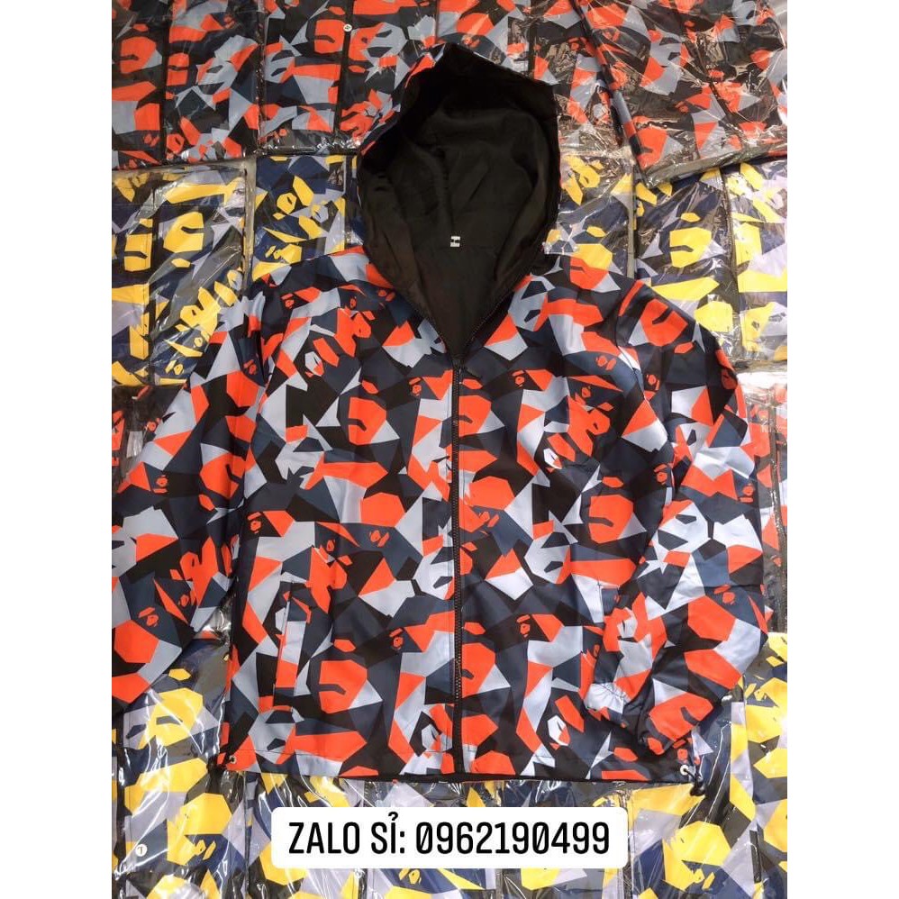 💜Áo khoác dù 3D phối họa tiết có size XL - Bán lẻ giá sỉ