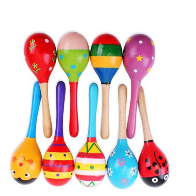 Lục lạc gỗ - Xúc xắc bầu dài loại to dài 20cm
