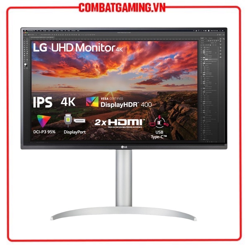 Màn Hình Đồ Hoạ LG 27UP850 W 27&quot;/IPS/4K/HDR/USBC/FreeSync