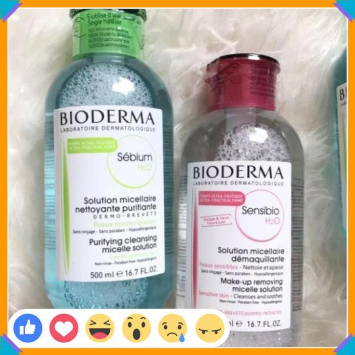⚡️ 𝑪𝒉𝒖𝒂̂̉𝒏 𝑪𝒉𝒊́𝒏𝒉 𝑯𝒂̃𝒏𝒈 ⚡️ Nước Tẩy Trang Bioderma 500ml  Hàng Nội Địa Pháp Có Nút Nhấn | BigBuy360 - bigbuy360.vn