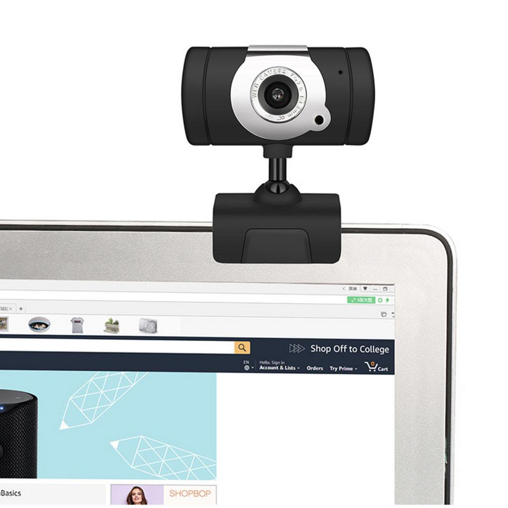 Webcam USB 2 0 Xoay 360 Độ HD 480P Có MIC Cho Máy Tính / Laptop