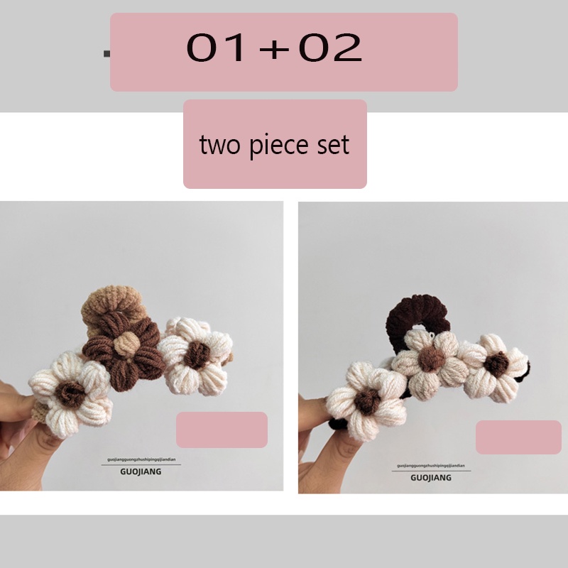 Kẹp Tóc Hoa Lớn Bện Lưới Gợi Cảm Cho Nữ