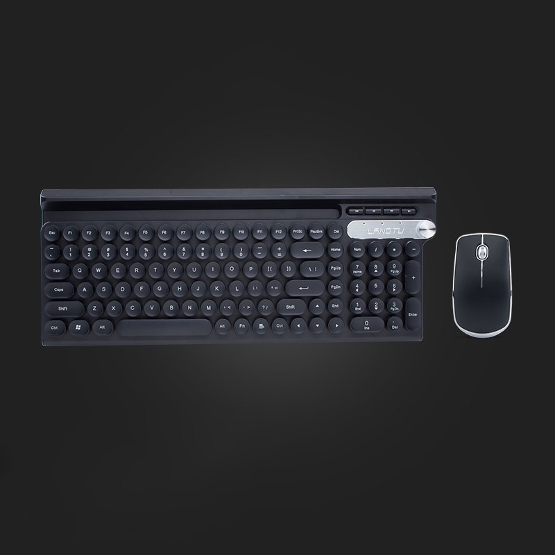 Bộ Bàn Phím Và Chuột Không Dây Cute Cao Cấp LT500 Sạc Pin Nhiều Màu Sắc