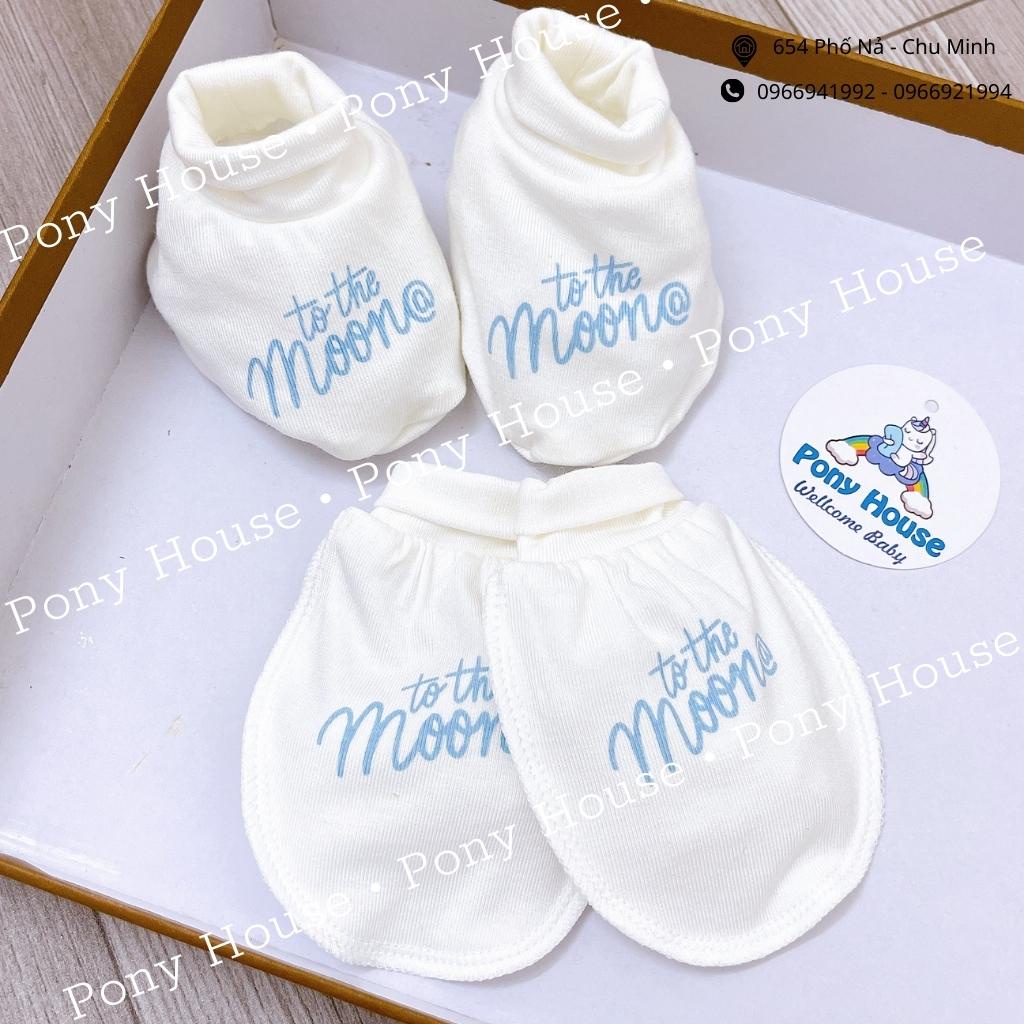 Set Bao Tay, Bao Chân Moon Petit Siêu Mềm, Mịn Cho Bé Trai, Bé Gái Sơ Sinh