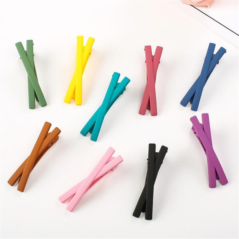 Kẹp tóc hình nơ màu trơn thời trang sáng tạo dễ thương cho nữ