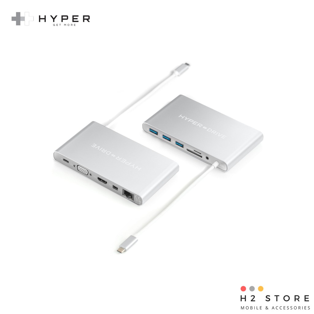 Cổng chuyển HYPERDRIVE ULTIMATE 11port USB-C HUB cho MACBOOK PRO, PC & DEVICES - GN30