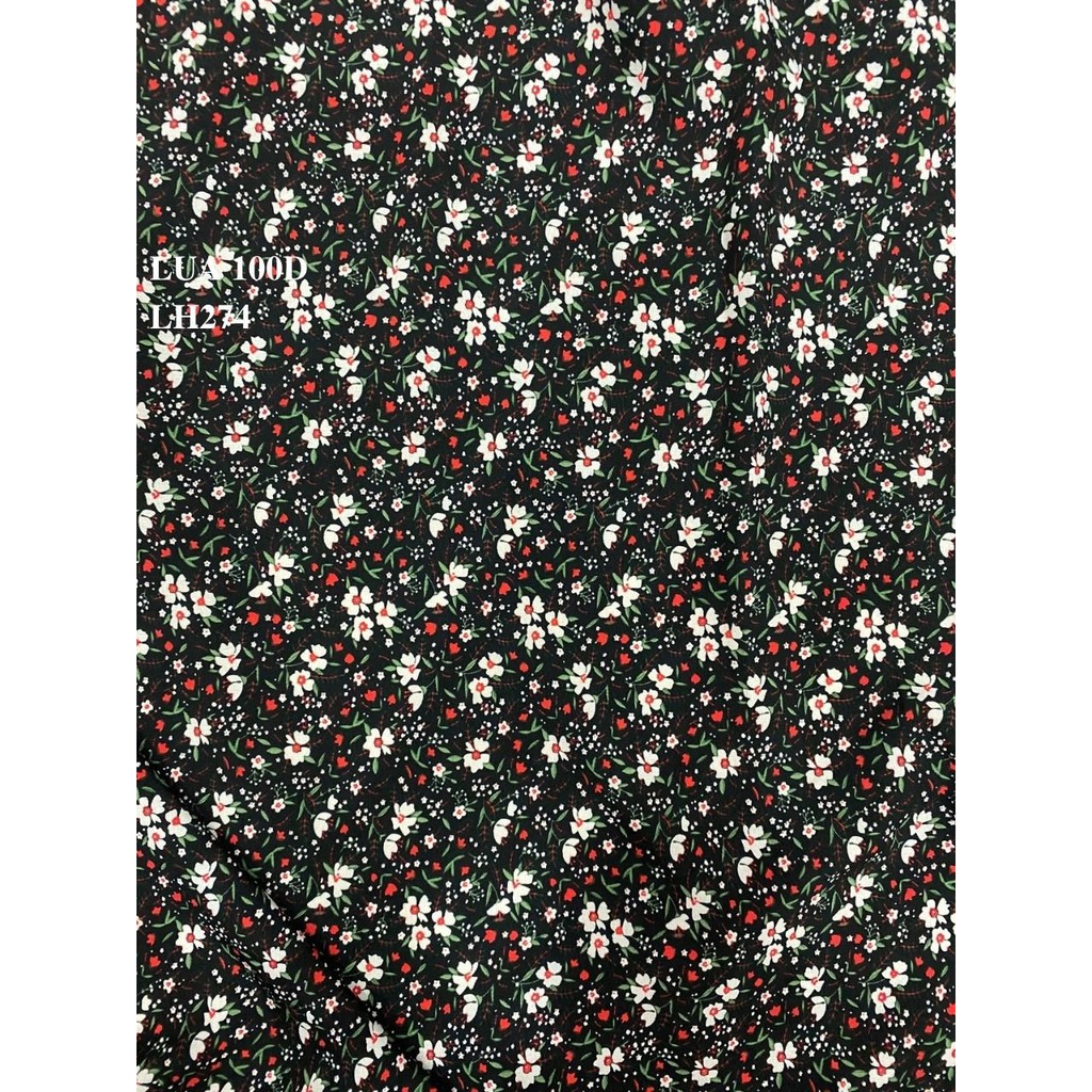 VẢI LỤA 100D HOA NHÍ - DÒNG VẢI THÔNG DỤNG - 1 MÉT X 1M5