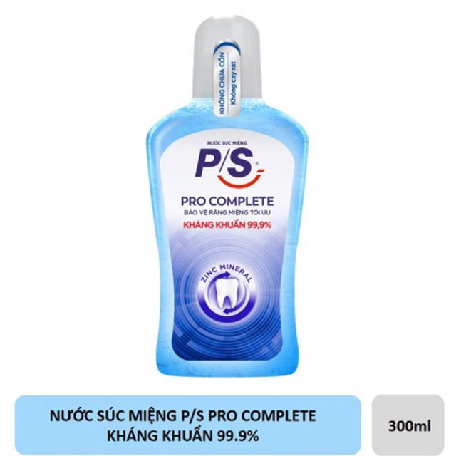 Nước súc miệng PS diệt khuẩn 300ml