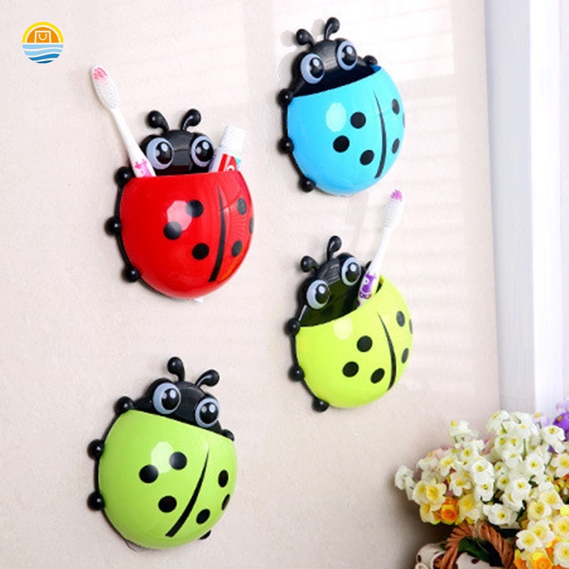 Giá đỡ bàn chải đánh răng gắn tường hình bọ rùa sáng tạo JP2