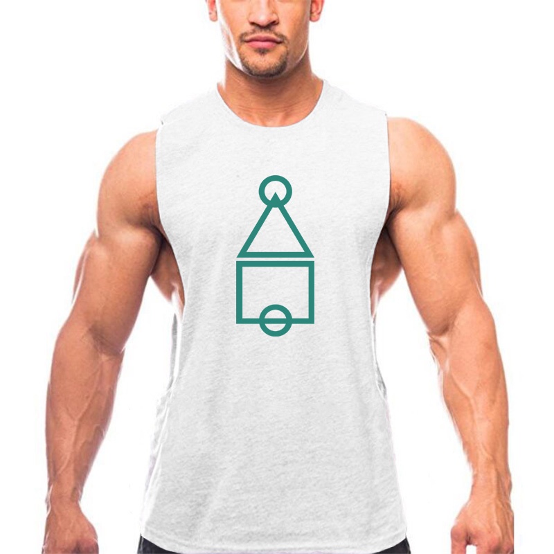 Áo thun thể thao cổ tròn in logo  Squid 2021