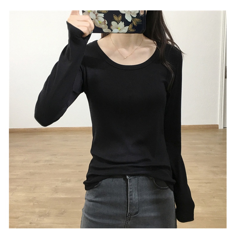 Áo Thun Tay Dài Thời Trang Hàn Quốc Cho Nữ