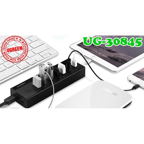 Bộ chia USB 3.0 ra 7 cổng - Hub USB 3.0 Ugreen 30845