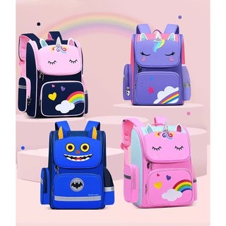 [NHIỀU SIZE-MẪU HOT] Balo cho bé hình chú kỳ lân siêu đáng yêu- Cặp sách học sinh chống thấm nước có phản quang,chống gù