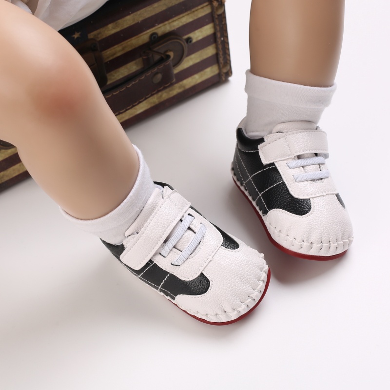 Giày Sneaker Đế Cao Su Chống Trượt Màu Sắc Phù Hợp Với Bé Trai Bé Gái Tập Đi