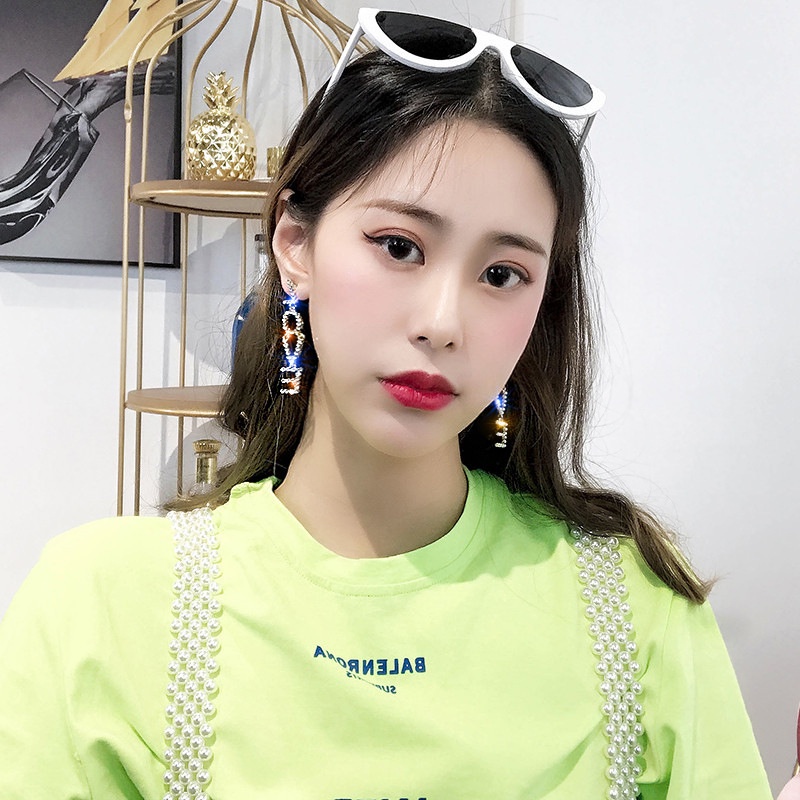 Bông Tai Chữ LOVE Đính Ngọc Trai Thời Trang