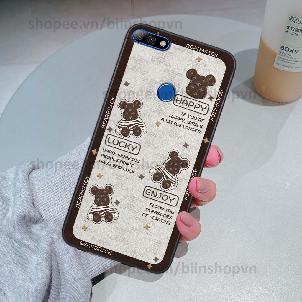 Ốp Huawei Y7 Prime 2018 / Y7 Pro 2018 hình gấu bear brick đẹp độc lạ, thời trang, cá tính