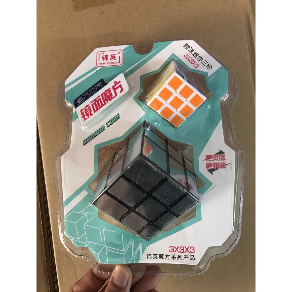 Rubik Biến Thể Mirror Cube 3x3 Rubik Gương {Kèm 1 Rubik 3x3 mini}