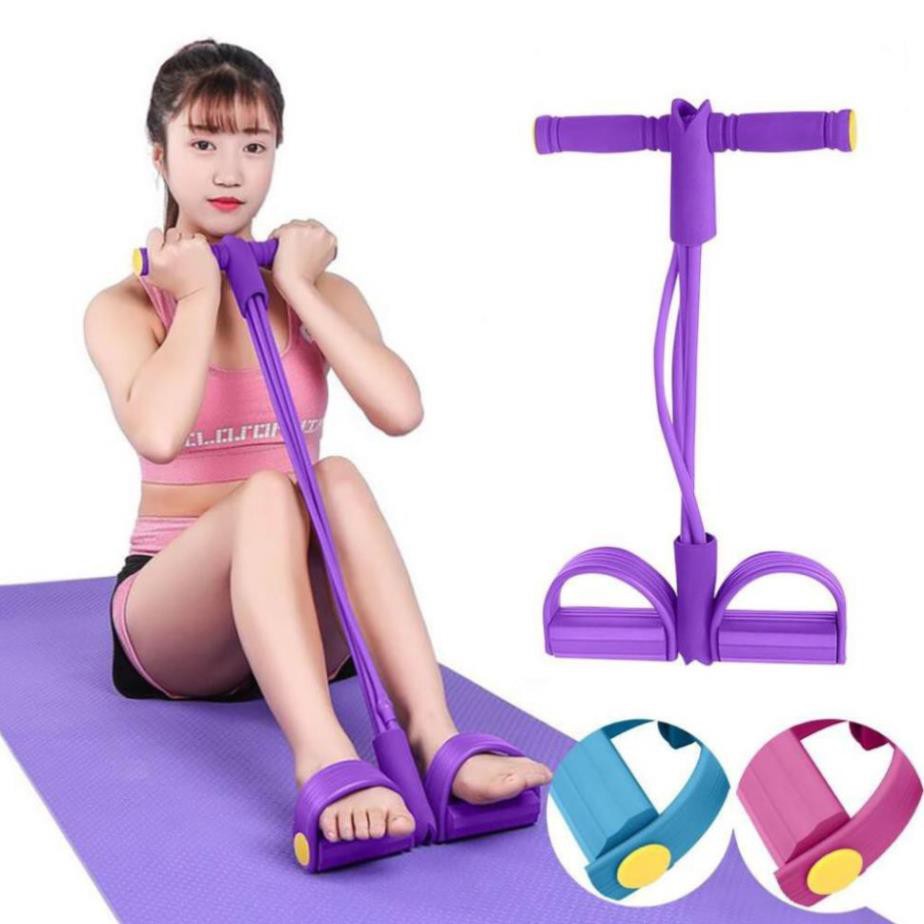 Dây Kéo Đàn Hồi 4 Ống Cao Su Tập Thể Dục - Dụng Cụ Tập Gym Tại Nhà Tập Toàn Thân Nâng Cao Sức Khỏe