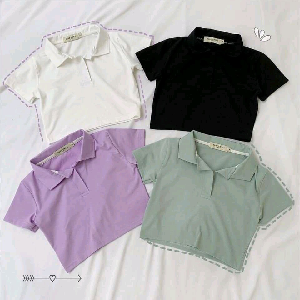 Áo Croptop Nữ PL Tay Ngắn Dáng Ôm Ulzzang CAMA STORE M 8