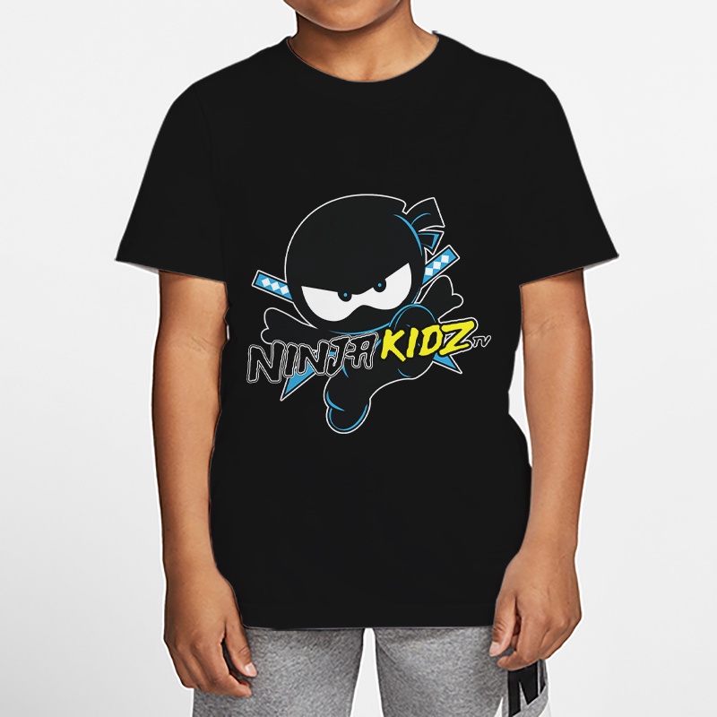 Áo Thun In Hình Nhân Vật Hoạt Hình Ninja Kidz 8 Màu Dành Cho Trẻ Em