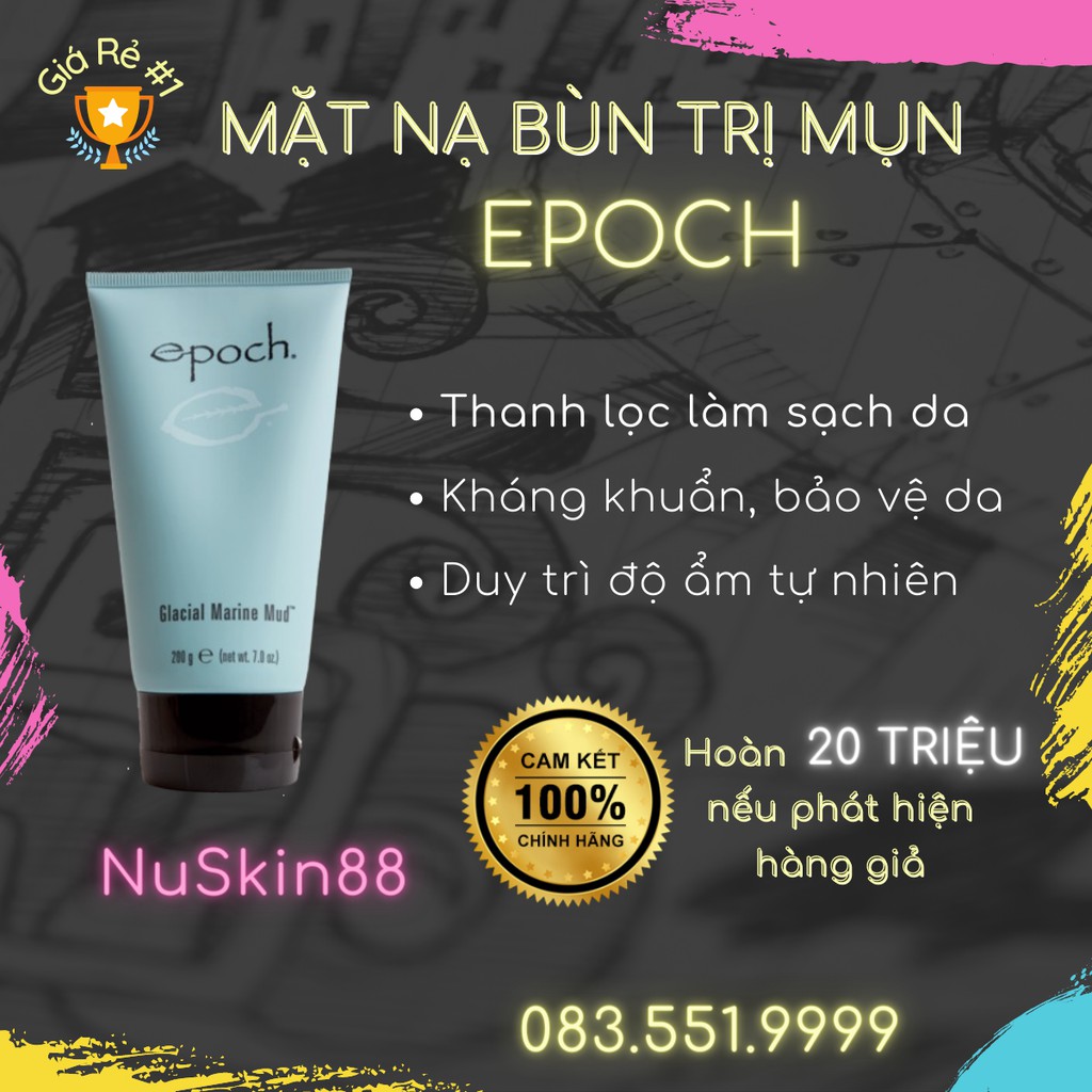 [ CHÍNH HÃNG 100% ] Gói Mặt Nạ Bùn Khoàng Epoch Nuskin