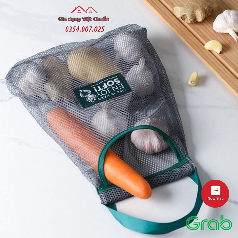 Túi đựng hành tỏi bằng lưới tiện lợi bếp GD93