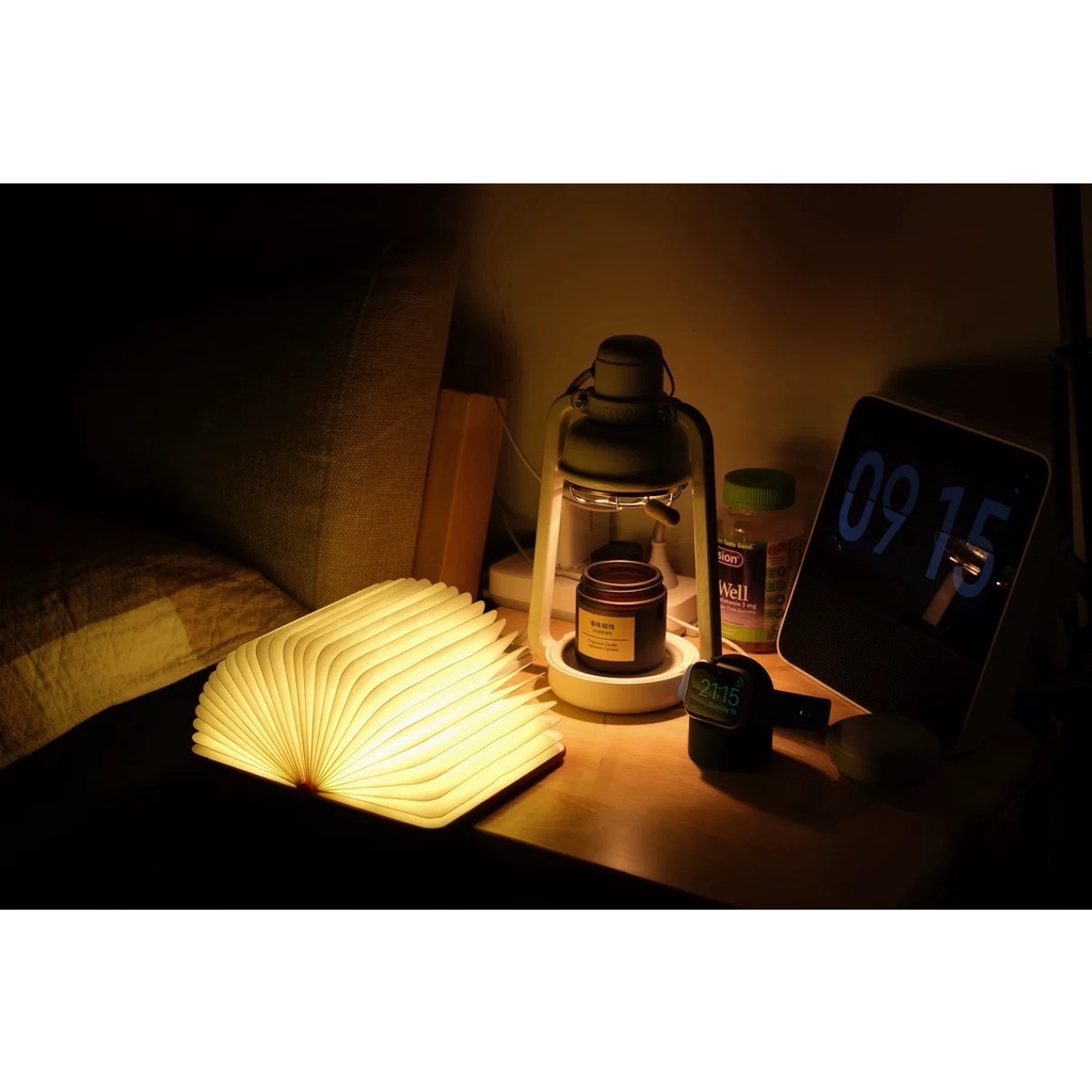 Đèn đốt nến thơm Lofree chính hãng phong cách đèn dầu vintage, tặng kèm 2 bóng đèn