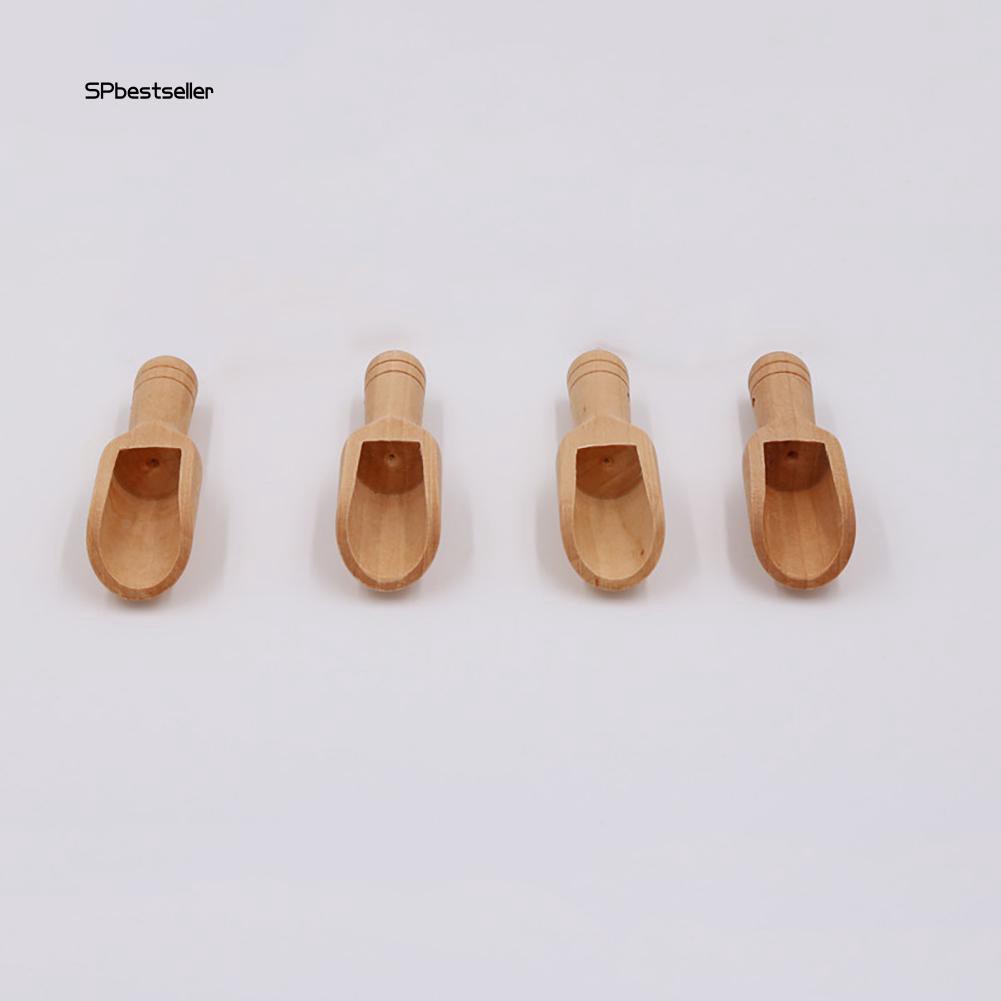 Dụng cụ thìa xúc gia vị và các loại hạt bằng gỗ tự nhiên đầy độc đáo