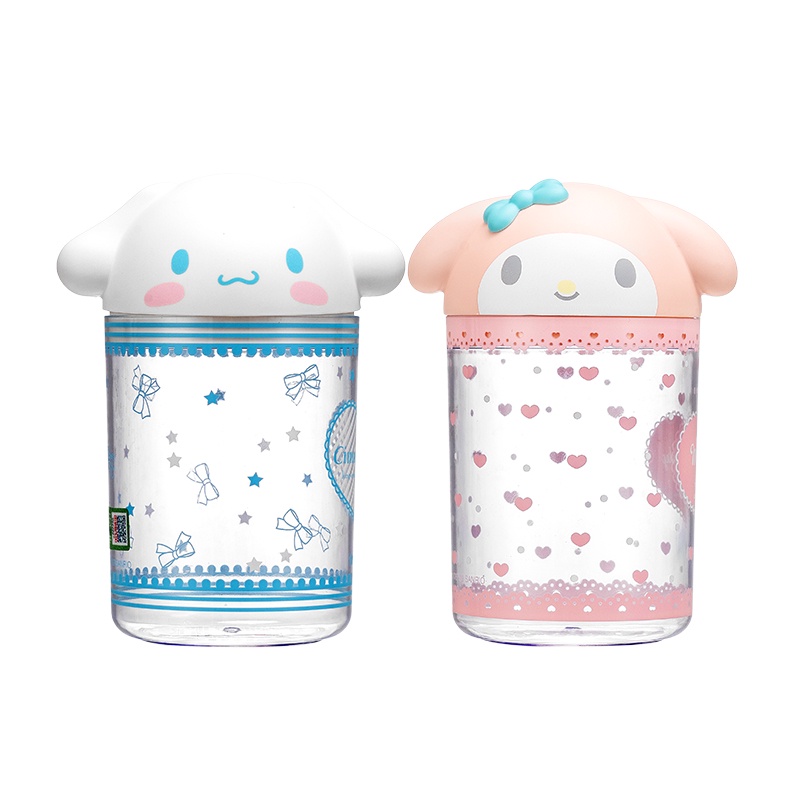 Thùng Rác Mini Đa Năng Để Bàn Có Nắp Đậy In Hình Cinnamoroll My Melody Dễ Thương