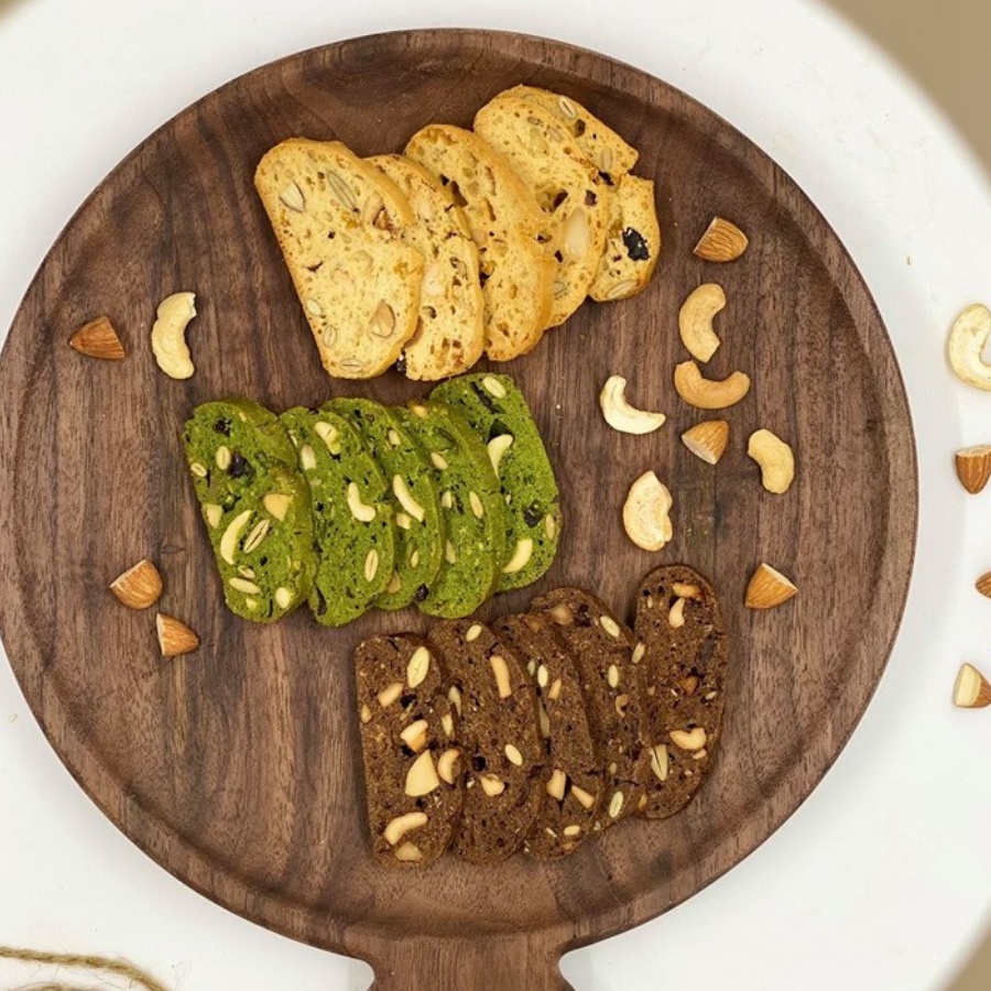 Bánh Biscotti Mix Vị Nguyên Cám KHÔNG ĐƯỜNG Dành Cho Người Ăn Kiêng, Giảm Cân, Eatclean, Tiểu Đường